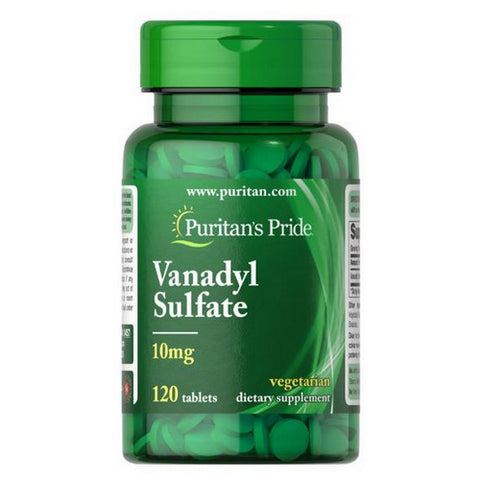 Puritan's Pride, Vanadyl Sulfate, 10 mg, 120 Tablets
