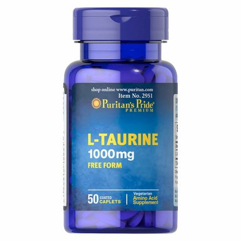 Puritan's Pride, L-Taurine, 1000 mg, 50 Caplets