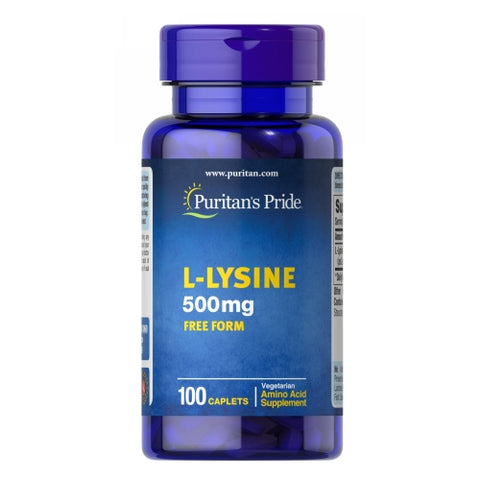 Puritan's Pride, L-Lysine, 500 mg, 100 Caplets