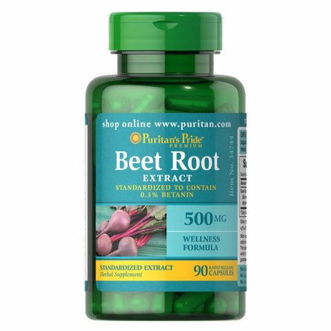 Puritan's Pride, Beet Root Extract, 500 mg, 90 Rapid Release Capsules