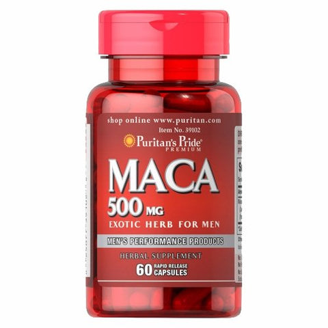 Puritan's Pride, Maca, 500 mg, 60 Rapid Release Capsules