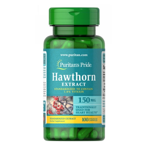 Puritan's Pride, Hawthorn Standardized Extract, 150 mg, 100 Capsules