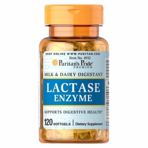 Puritan's Pride, Lactase Enzyme, 125 mg, 120 Softgels