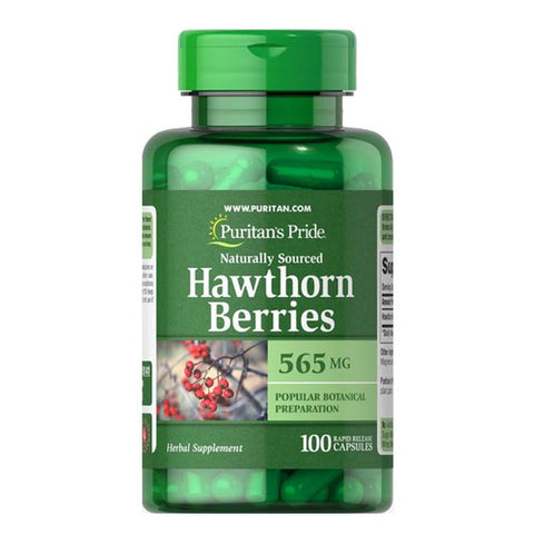 Puritan's Pride, Hawthorn Berries, 565 mg, 100 Capsules
