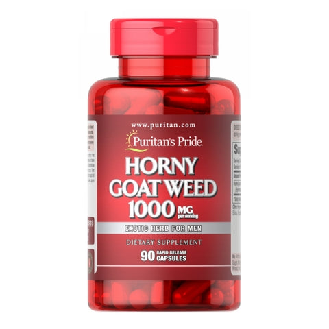 Puritan's Pride, Horny Goat Weed, 1000 mg, 90 Rapid Release Capsules