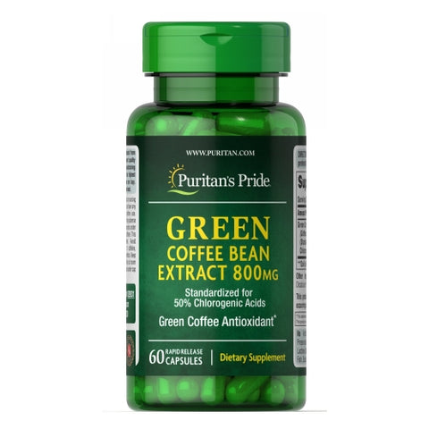 Puritan's Pride, Green Coffee Bean Extract, 800 mg, 60 Capsules