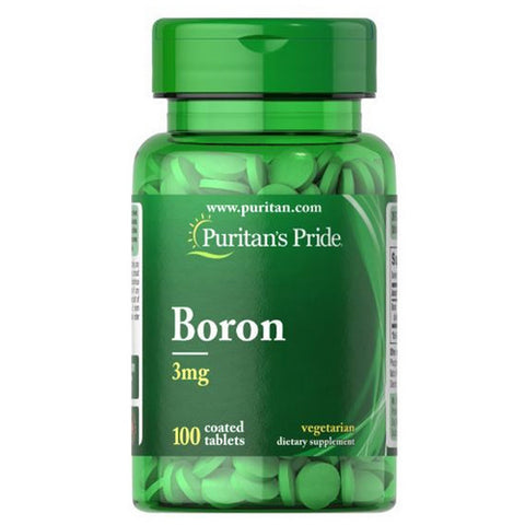 Puritan's Pride, Boron, 3 mg, 100 Tablets