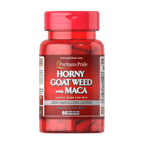 Puritan's Pride, Horny Goat Weed with Maca, 60 Rapid Release Capsules