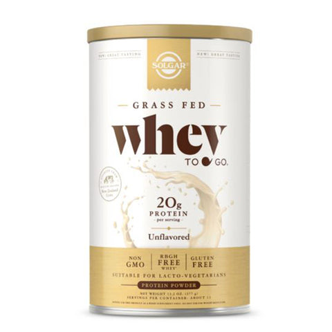 Solgar, Grass Fed Whey To Go Unflavored, 13.2 Oz