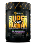 Superhuman Pre Workout Grapezilla 21 Servings by Alpha Lion