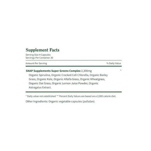 Snap Supplements, Spirulina plus Chlorella, 120 Caps