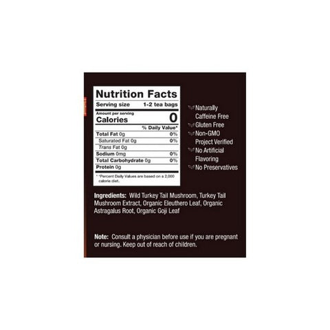 Bravo Tea & Herbs, Turkey Tail Tea, 20 Bags