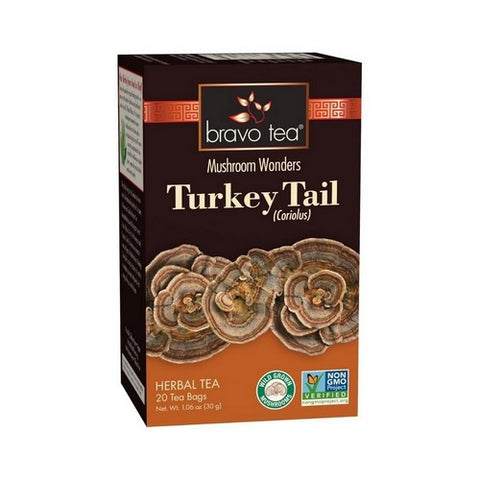 Bravo Tea & Herbs, Turkey Tail Tea, 20 Bags