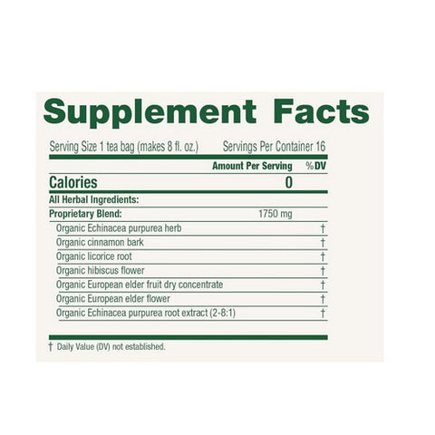Traditional Medicinals, Immune Zoom Elderberry Echinacea, 16 Bags