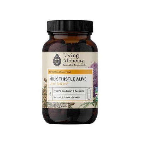 Living Alchemy, Whole Food Fermented Milk Thistle, 60 Caps