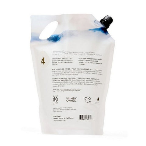 The Unscented Company, Liquid Hand Soap Refill Pouch, 67.6 Oz