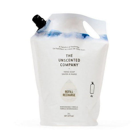 The Unscented Company, Liquid Hand Soap Refill Pouch, 67.6 Oz