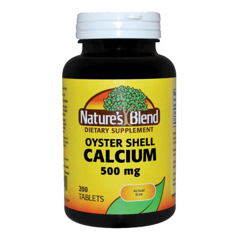 Nature's Blend, Calcium Oyster Shell, 500 mg, 200 Tabs