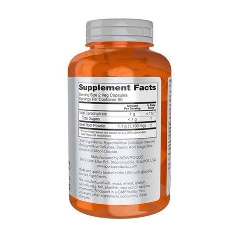 Now Foods, Beet Root, 550 Mg, 180 Veg Caps