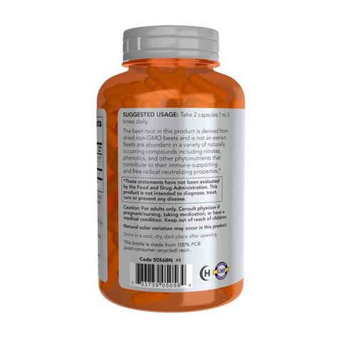 Now Foods, Beet Root, 550 Mg, 180 Veg Caps