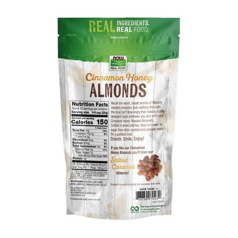 Now Foods, Cinnamon Honey Almonds, 12 Oz