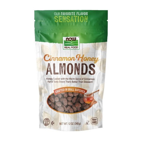 Now Foods, Cinnamon Honey Almonds, 12 Oz