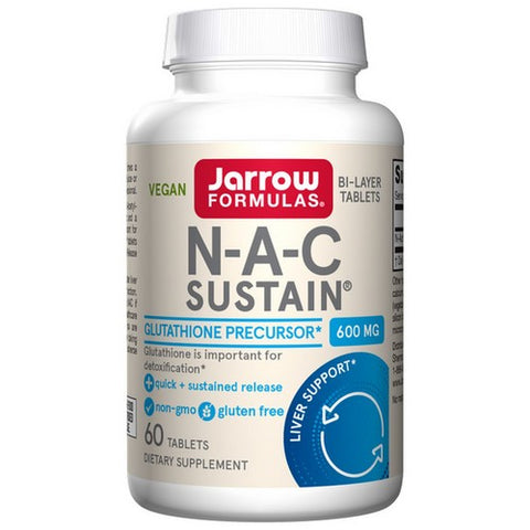 Jarrow Formulas, N-A-C Sustain, 600 Mg, 60 Tabs