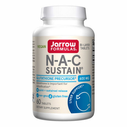Jarrow Formulas, N-A-C Sustain, 600 Mg, 60 Tabs