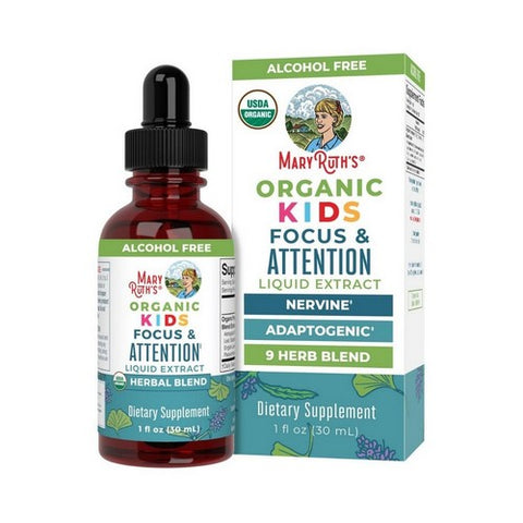 MaryRuth's, Organic Kids Focus and Attention Liquid Drops, 1 Oz