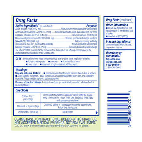 Boiron, Allergy Calm, 60 Tabs