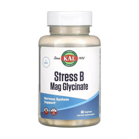 Kal, Stress B Magnesium Glycinate, 60 Count