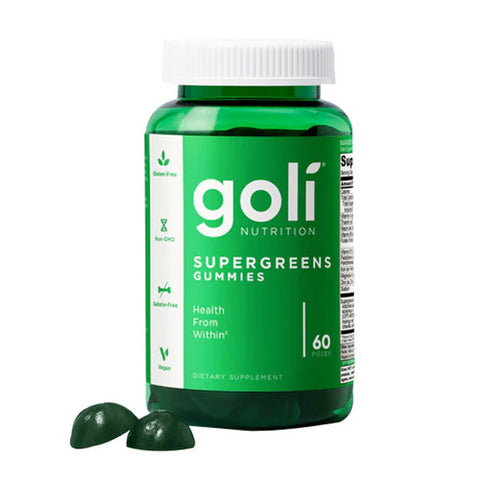 Goli Nutrition, Supergreens Gummies Mixed Berry, 60 Count