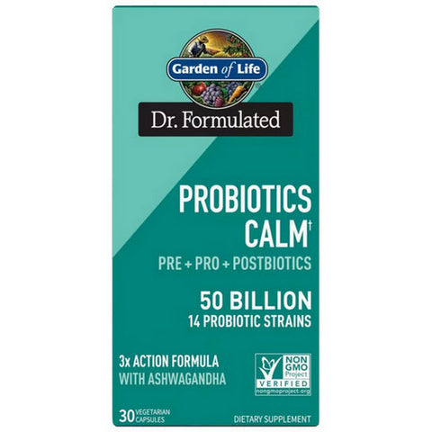 Garden of Life, Dr. Formulated Probiotics Calm, 50 Billion, 30 Caps