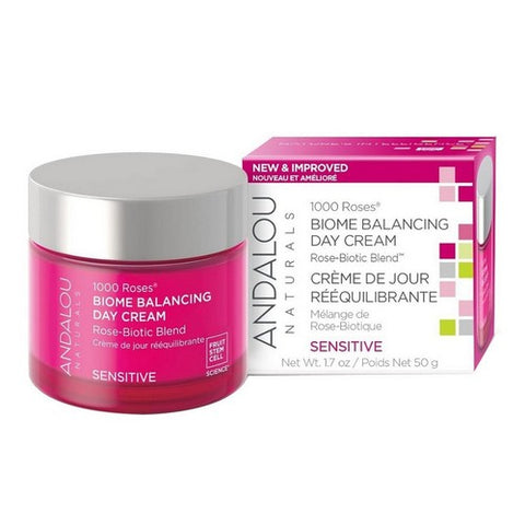 Andalou Naturals, 1000 Roses Biome Balancing Day Cream, 1.7 Oz