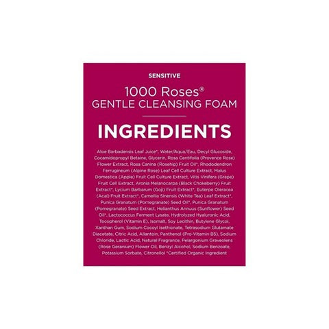 Andalou Naturals, 1000 Roses Gentle Cleansing Foam, 5.5 Oz