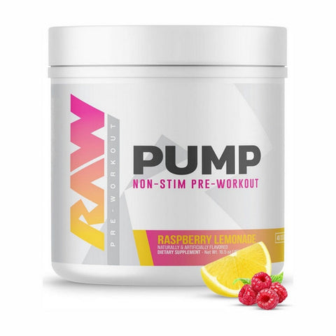Raw Nutrition, Pump Non-Stim Pre-Workout Raspberry Lemonade, 16.57 Oz