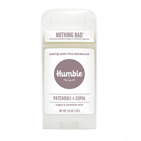 Humble Brands, Deodorant Vegan Sensitive Patchouli & Copal, 2.5 Oz