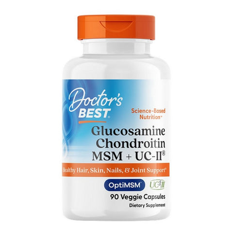 Doctors Best, Glucosamine Chondroitin MSM + UCII, 90 VegCaps