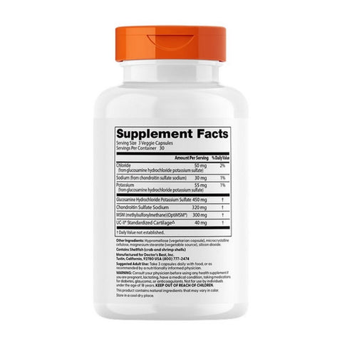 Doctors Best, Glucosamine Chondroitin MSM + UCII, 90 VegCaps