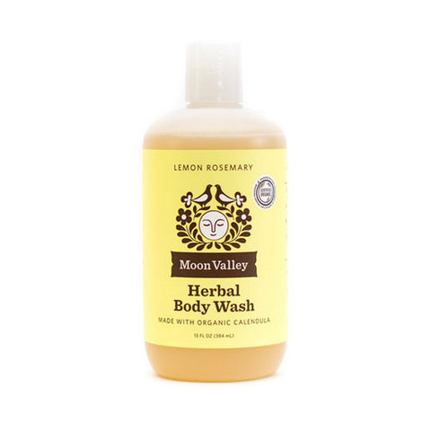 Moon Valley Organics, Herbal Body Wash Lemon Rosemary, 12.9 Oz