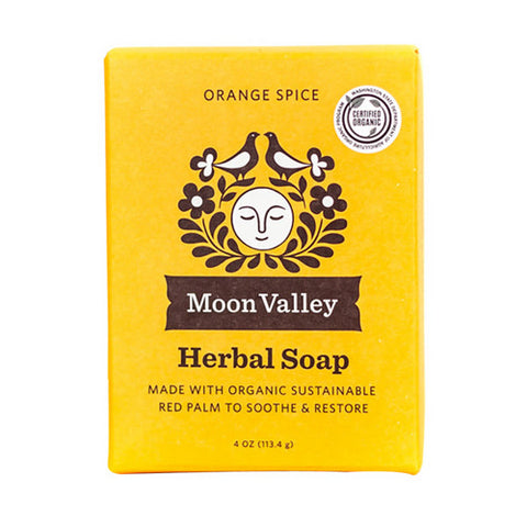 Moon Valley Organics, Herbal Soap Orange Spice, 4 Oz