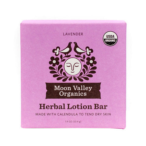 Moon Valley Organics, Herbal Lotion Bar Lavender, 1.9 Oz