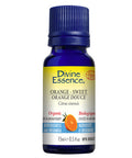 Organic Essential Oil Orange Sweet 15 Ml by Divine Essence