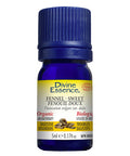 Organic Essential Oil Fennel Sweet 5 Ml by Divine Essence