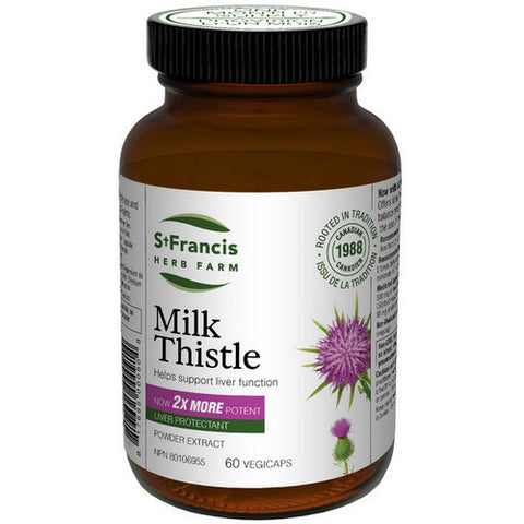 Milk Thistle (5:1 Powder Extract) 60 Veg Caps by St. Francis Herb Farm Inc.