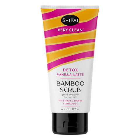 Shikai, Bamboo Scrub Detox Vanilla Latte, 6 Oz