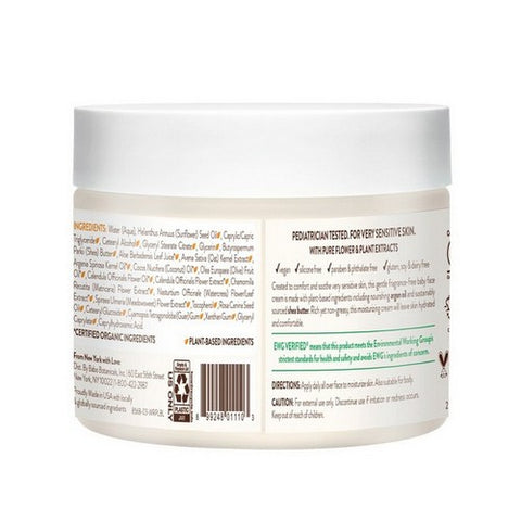 Babo Botanicals, Sensitive Baby Miracle Cream For Face, Fragrance Free 2 Oz
