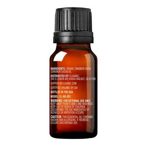 Cliganic, Cinnamon Cassia Oil, .33 Oz