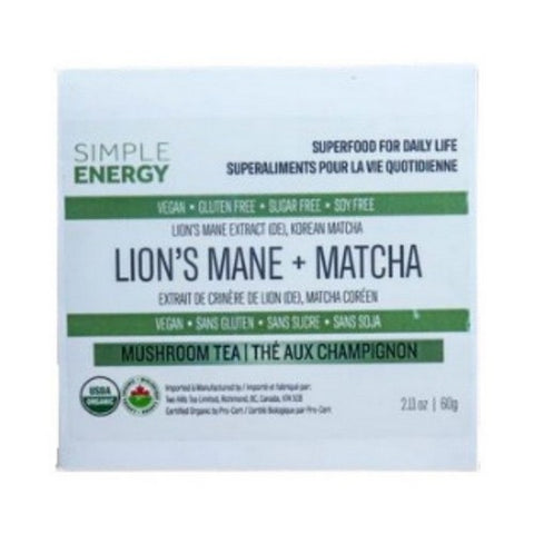 Organic Lion's Mane + Matcha 60 Grams by Two Hills Tea