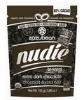 Organic Nudie Dark Chocolate Bar with Coconut Sugar Teezers 110 Grams by Zazubean